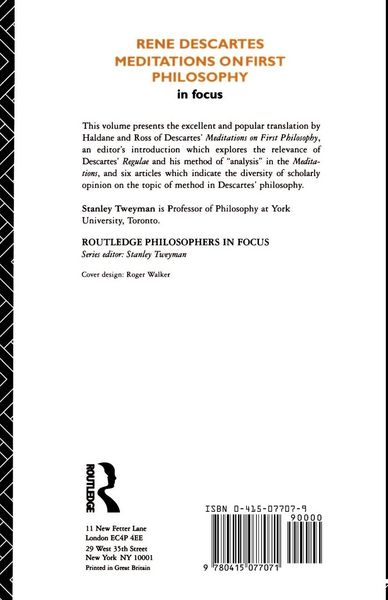 Produktbild: Rene Descartes' Meditations on First Philosophy in Focus