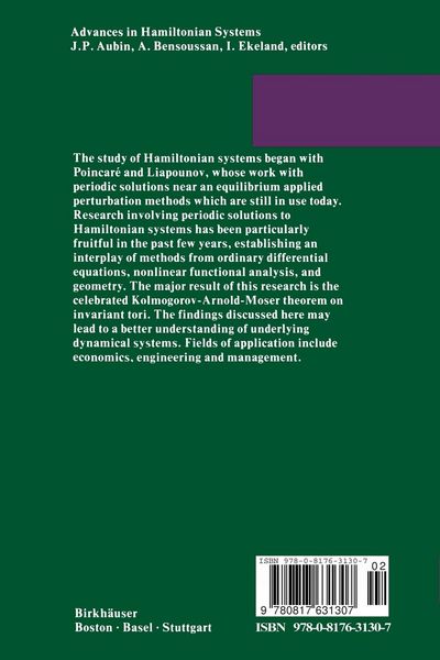 Produktbild: Advances in Hamiltonian Systems
