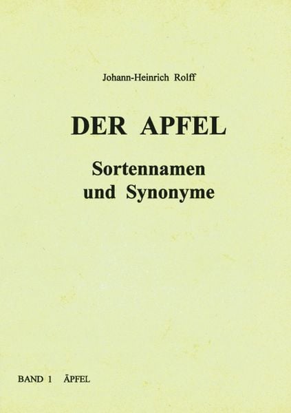 Produktbild: Der Apfel - Sortennamen und Synonyme