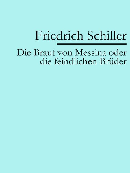 Produktbild: Die Braut von Messina