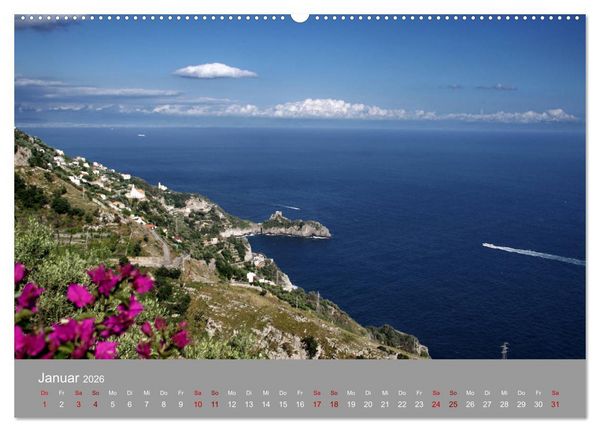 Produktbild: Traumlandschaft am Mittelmeer: Die Amalfik&uuml;ste (Wandkalender 2026 DIN A2 quer), CALVENDO Monatskalender