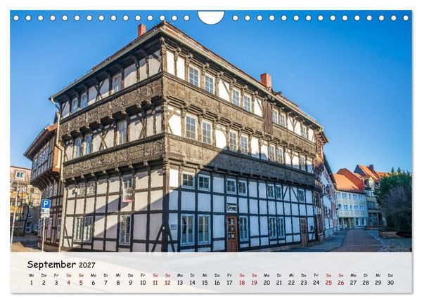 Produktbild: Halberstadt Altstadtarchitektur unweit des Harzes (Wandkalender 2027 DIN A4 quer), CALVENDO Monatskalender