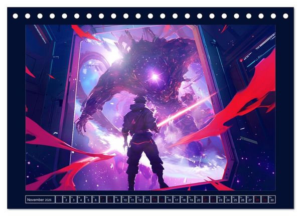 Produktbild: Interstellare Helden (Tischkalender 2026 DIN A5 quer), CALVENDO Monatskalender