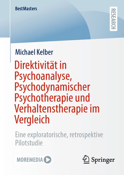 Produktbild: Direktivit&auml;t in Psychoanalyse, Psychodynamischer Psychotherapie und Verhaltenstherapie im Vergleich