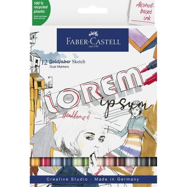 Produktbild: Faber-Castell Goldfaber Sketch Marker 12er Set