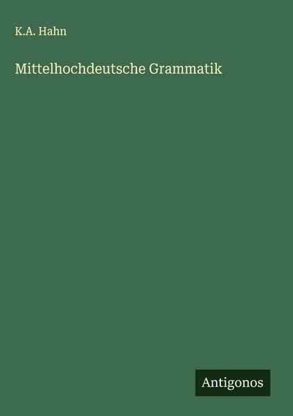 Produktbild: Mittelhochdeutsche Grammatik