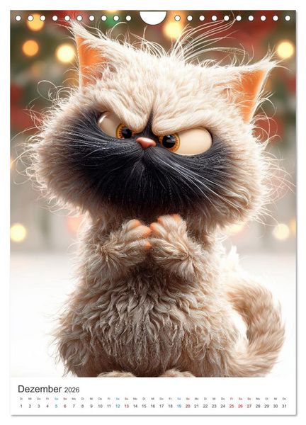 Produktbild: Miau & Mauz (Wandkalender 2026 DIN A4 hoch), CALVENDO Monatskalender