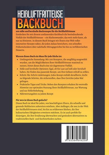 Produktbild: Hei&szlig;luftfritteuse Backbuch