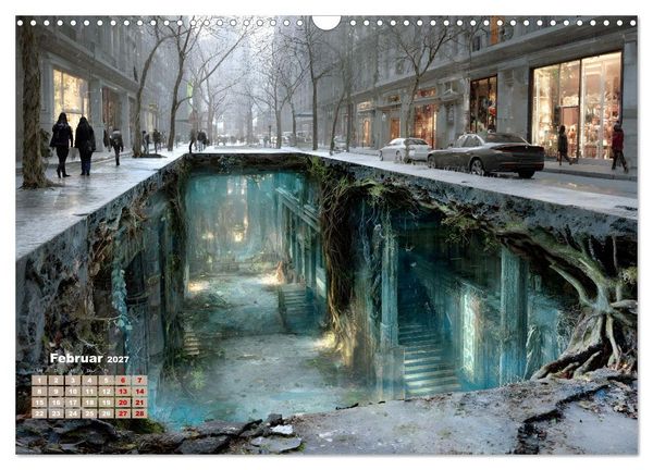 Produktbild: Below (Wandkalender 2027 DIN A3 quer), CALVENDO Monatskalender