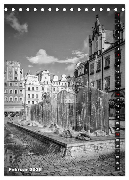 Produktbild: BRESLAU SCHWARZWEI&szlig; (Tischkalender 2026 DIN A5 hoch), CALVENDO Monatskalender