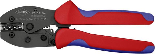 Produktbild: Knipex PRECIFORCE 97 52 34 Crimpzange Unisolierte, offene Steckverbinder 0.1 bis 2.5mm&sup2;