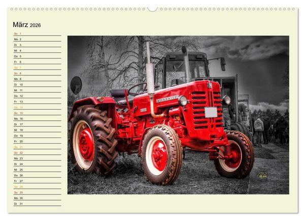 Produktbild: Traktoren - Oldtimer (hochwertiger Premium Wandkalender 2026 DIN A2 quer), Kunstdruck in Hochglanz