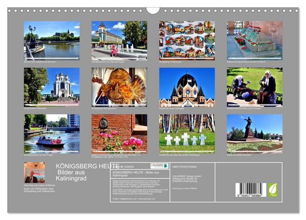 Produktbild: K&Ouml;NIGSBERG HEUTE - Bilder aus Kaliningrad (Wandkalender 2026 DIN A3 quer), CALVENDO Monatskalender