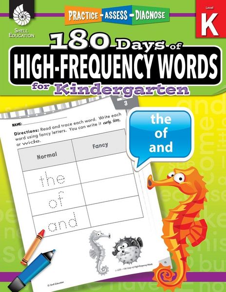 Produktbild: 180 Days of High-Frequency Words for Kindergarten
