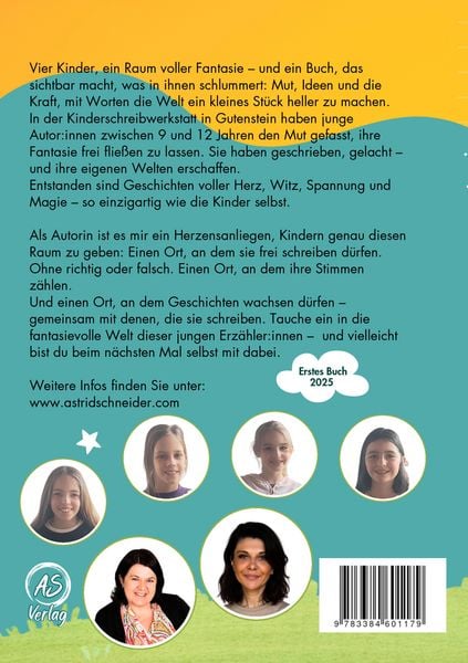 Produktbild: Mit Herz, Stift und Fantasie: Das 1. Buch der Kinderschreibwerkstatt Gutenstein.