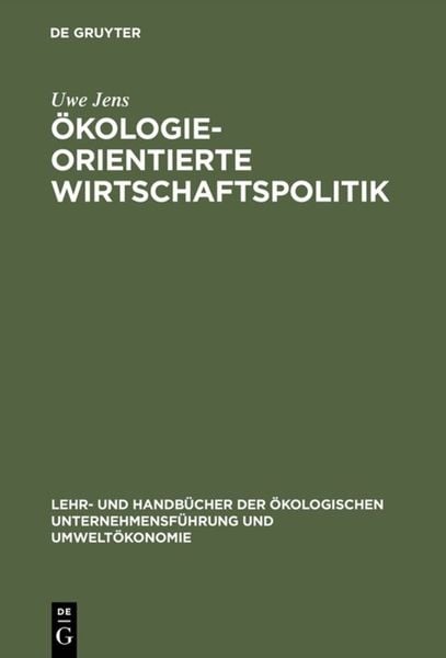 Produktbild: &Ouml;kologieorientierte Wirtschaftspolitik