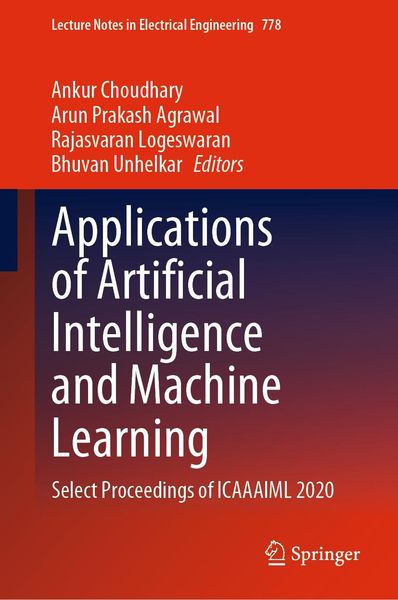 Produktbild: Applications of Artificial Intelligence and Machine Learning