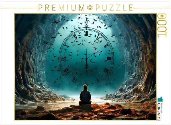 CALVENDO Puzzle Die Zeit | 1000 Teile Lege-Größe 64x48cm Foto-Puzzle für glückliche Stunden
