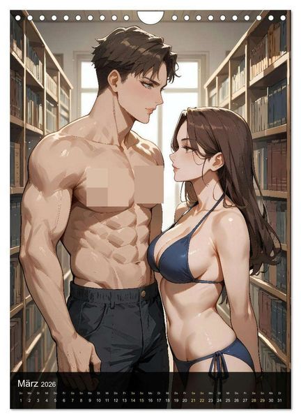 Produktbild: Manga Beauties - 12 Sch&ouml;nheiten im Manga-Stil (Wandkalender 2026 DIN A4 hoch), CALVENDO Monatskalender