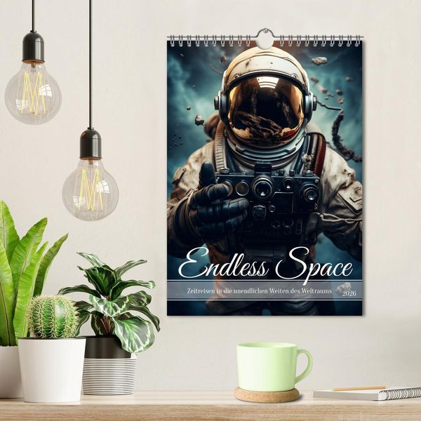 Produktbild: Endless Space - Zeitreisen in die unendlichen Weites des Weltraums (Wandkalender 2026 DIN A4 hoch), CALVENDO Monatskalender