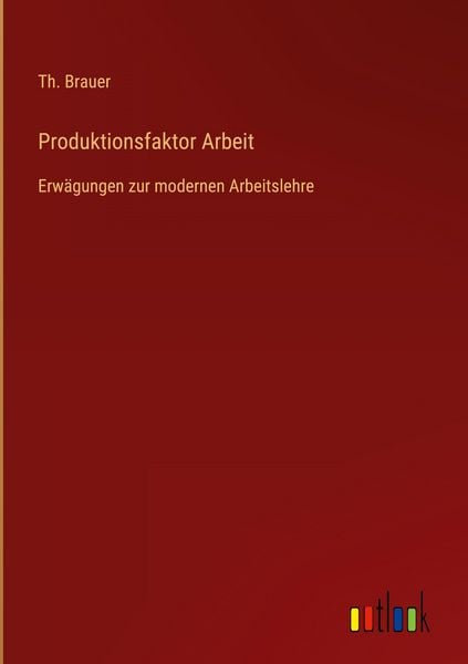 Produktbild: Produktionsfaktor Arbeit