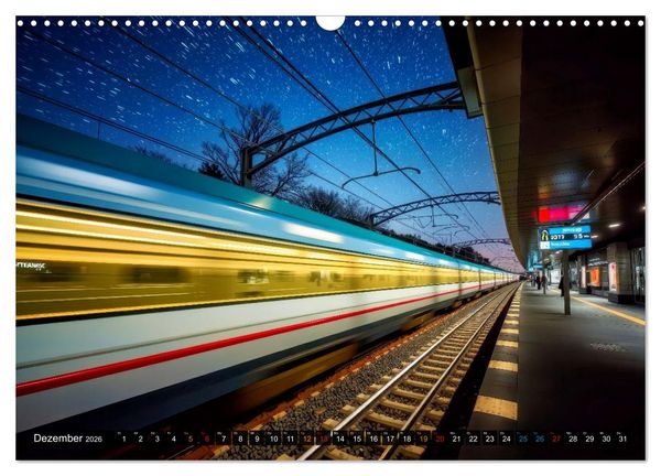 Produktbild: Z&uuml;ge in Bewegung (Wandkalender 2026 DIN A3 quer), CALVENDO Monatskalender