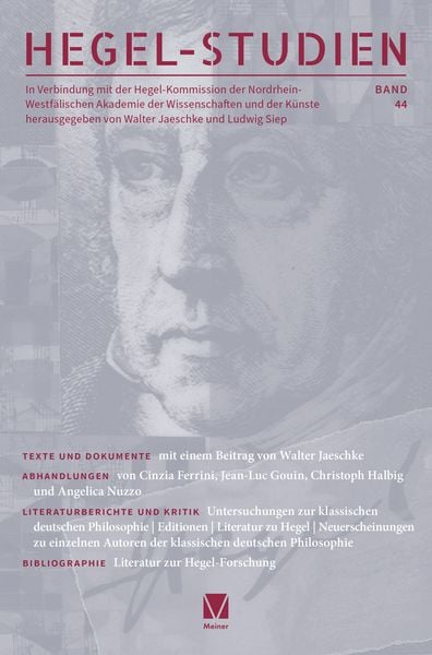 Produktbild: Hegel-Studien Band 44