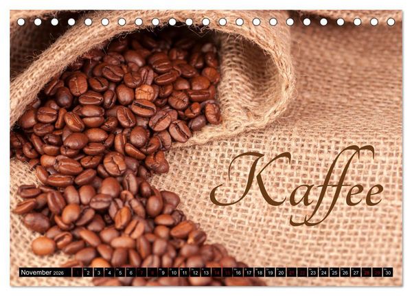 Produktbild: Kaffee Variationen (Tischkalender 2026 DIN A5 quer), CALVENDO Monatskalender