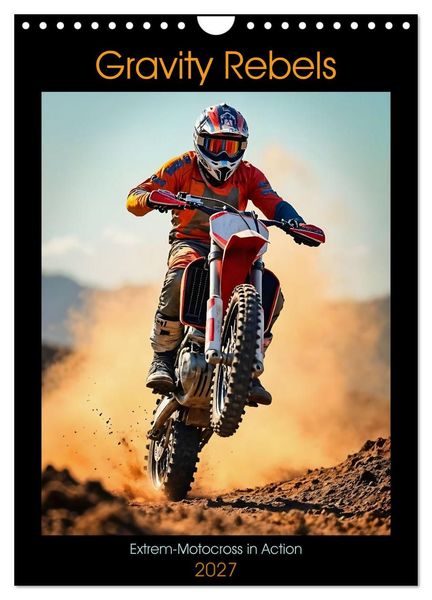 Produktbild: Gravity Rebels - Extrem-Motocross in Action (Wandkalender 2027 DIN A4 hoch), CALVENDO Monatskalender