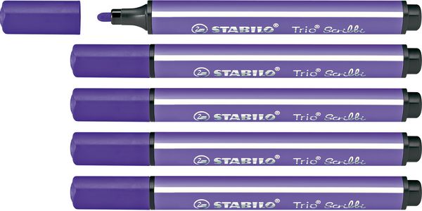 Produktbild: STABILO Fasermaler Trio Scribbi violet