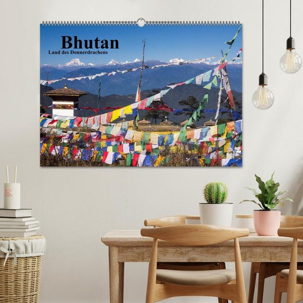 Produktbild: Bhutan 2026 - Land des Donnerdrachens (Wandkalender 2026 DIN A2 quer), CALVENDO Monatskalender