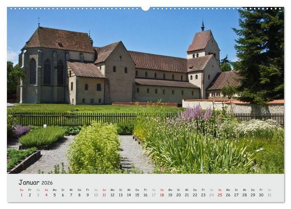 Produktbild: Insel Reichenau - Klosterinsel im Bodensee (hochwertiger Premium Wandkalender 2026 DIN A2 quer), Kunstdruck in Hochglanz