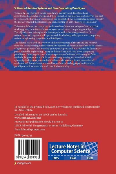 Produktbild: Software-Intensive Systems and New Computing Paradigms