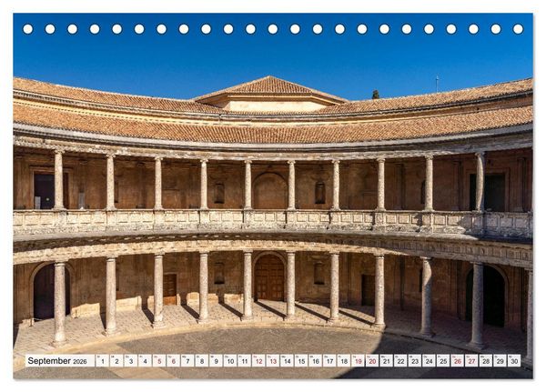 Produktbild: Andalusien - Granada (Tischkalender 2026 DIN A5 quer), CALVENDO Monatskalender