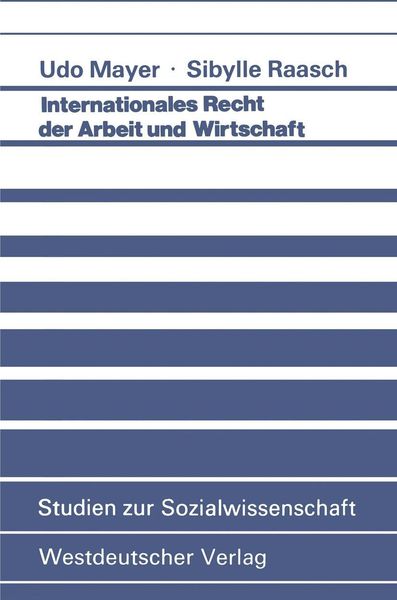 Produktbild: Internationales Recht der Arbeit und Wirtschaft