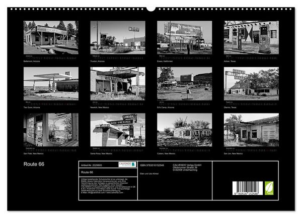 Produktbild: Route 66 (hochwertiger Premium Wandkalender 2026 DIN A2 quer), Kunstdruck in Hochglanz