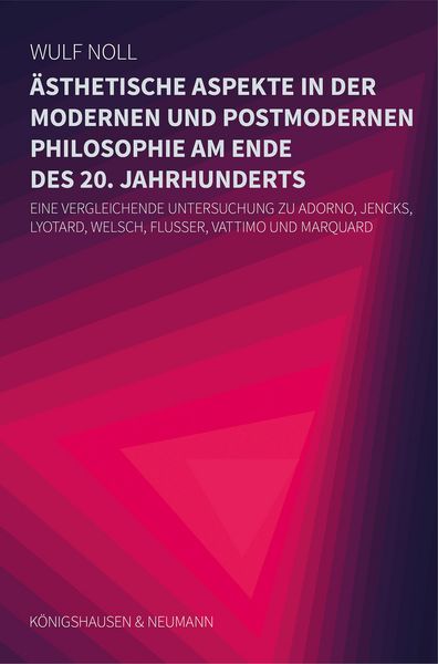 Produktbild: &Auml;sthetische Aspekte in der modernen und in der postmodernen Philosophie am Ende des 20. Jahrhunderts