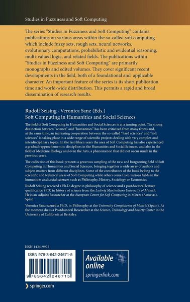 Produktbild: Soft Computing in Humanities and Social Sciences