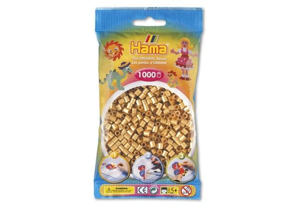 Hama Perlen gold, 1000 Stück