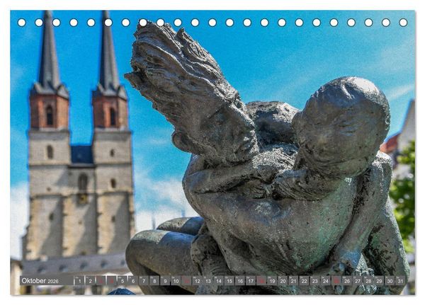 Produktbild: Blickpunkte Halle (Saale) (Tischkalender 2026 DIN A5 quer), CALVENDO Monatskalender
