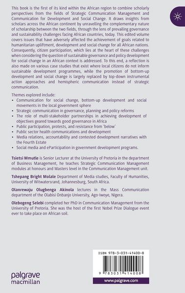 Produktbild: Strategic Communication Management for Development and Social Change