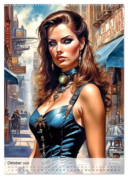 Produktbild: Ladies mit Steampunk-Flair (Wandkalender 2026 DIN A2 hoch), CALVENDO Monatskalender