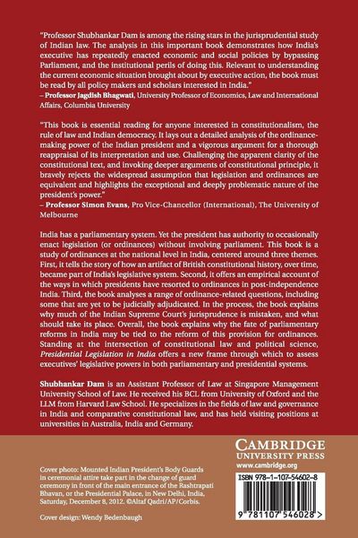 Produktbild: Presidential Legislation in India