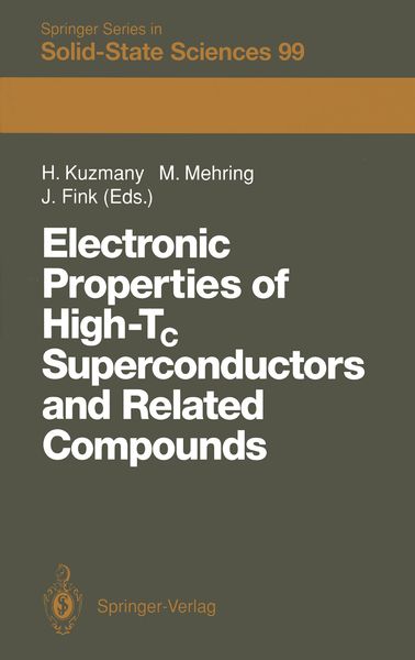 Produktbild: Electronic Properties of High-Tc Superconductors and Related Compounds