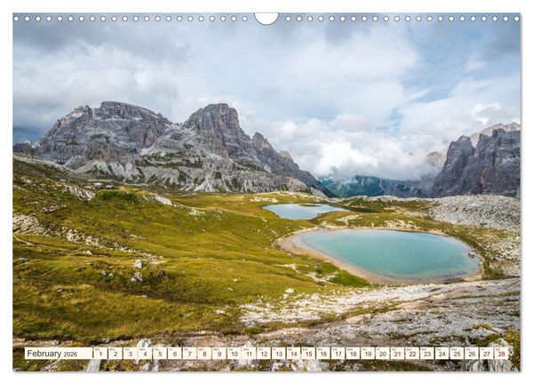 Produktbild: A JOURNEY ON THE DOLOMITES (Wall Calendar 2026 DIN A3 landscape), CALVENDO 12 Month Wall Calendar