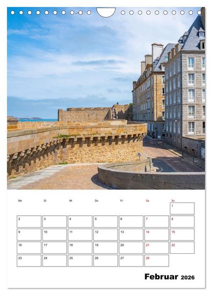 Produktbild: Saint Malo - Reiseplaner (Wandkalender 2026 DIN A4 hoch), CALVENDO Monatskalender