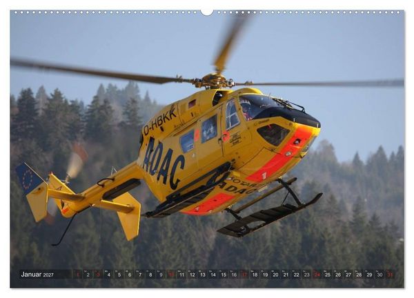 Produktbild: Helikopter in der Luft (hochwertiger Premium Wandkalender 2027 DIN A2 quer), Kunstdruck in Hochglanz