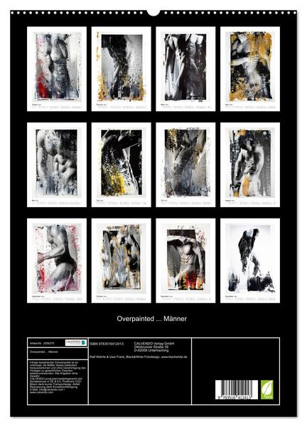 Produktbild: Overpainted ... M&auml;nner (hochwertiger Premium Wandkalender 2026 DIN A2 hoch), Kunstdruck in Hochglanz