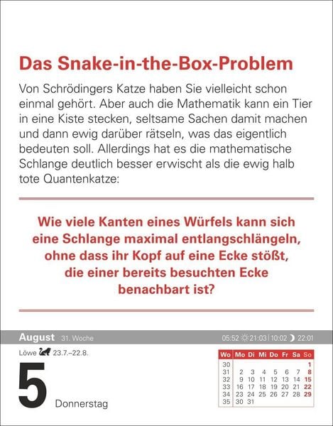 Produktbild: Der Mathematik-Kalender Tagesabrei&szlig;kalender 2027 - Nachts teile ich heimlich durch Null