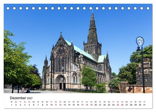 Produktbild: Faszination Glasgow (Tischkalender 2027 DIN A5 quer), CALVENDO Monatskalender